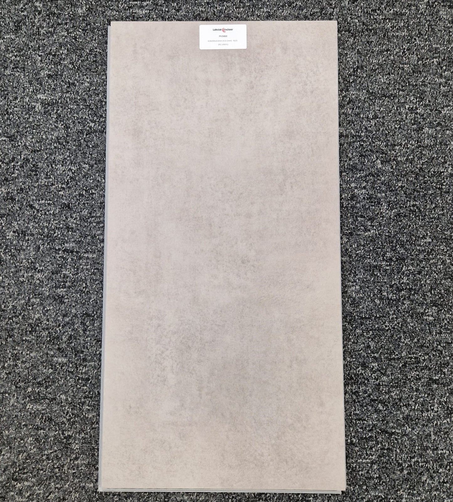 Vinyylilaatta Indoor SPC PV3460 vaaleabetoni 610X305X5,5MM