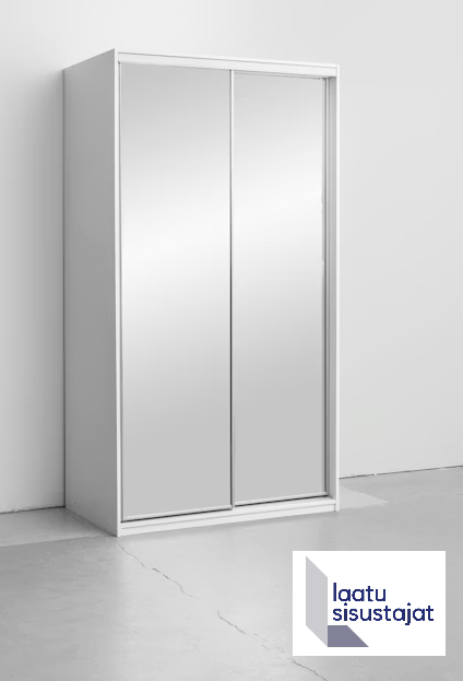 Liukuovikaappi peileillä lev. 121,6 cm Finnmirror