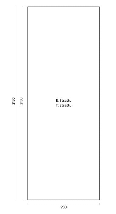 Tilanjakajaliukuovi vakioaukkoon lev. 84mm. Malli Ristikko, yläkantava, ETSATTU OPAALI-laminoitulasi, HOPEA profiilit