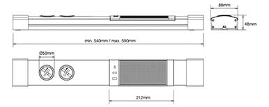 Pistorasia bluetooth-kaiuttimella TOKI, 2 kpl schuko pistorasia ja 1 kpl USB-portti