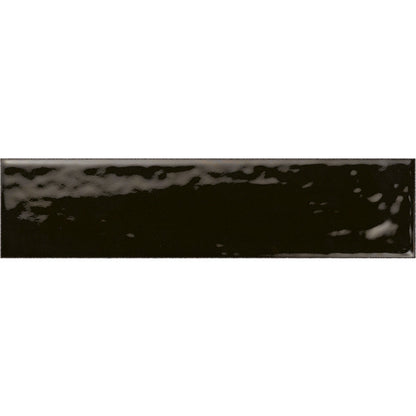 Seinälaatta Hope 6 x 25, Nero Graphito glossy