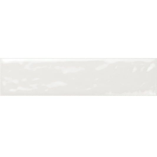 Seinälaatta Hope 6 x 25 Brick White glossy
