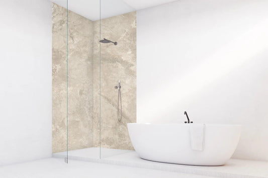 Vipanel - kosteantilan seinälevy Beige Marble matta 1500 x 2550mm x 3mm. Hinta 80,78 € / m2
