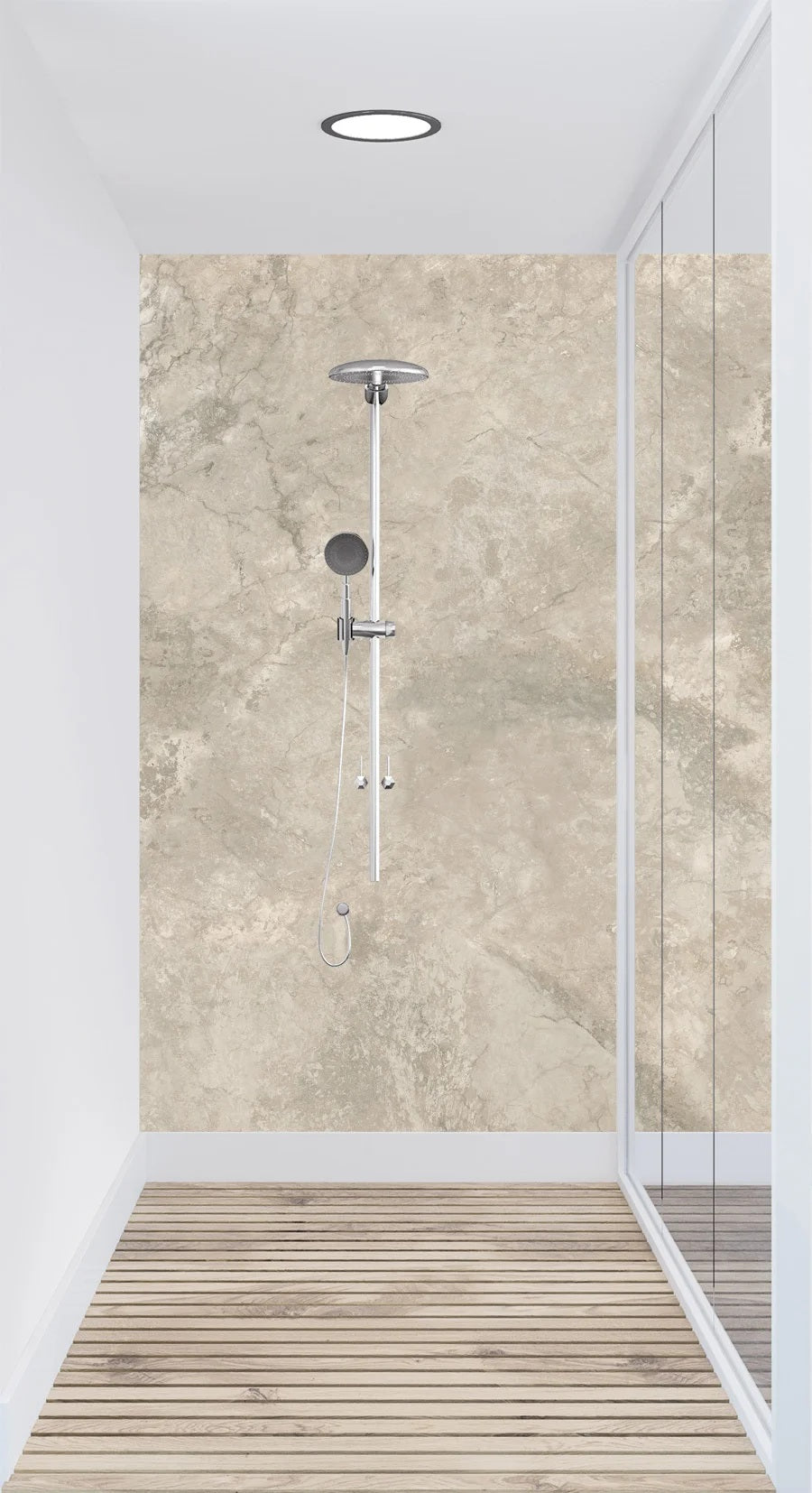 Vipanel - kosteantilan seinälevy Beige Marble matta 1500 x 2550mm x 3mm. Hinta 80,78 € / m2