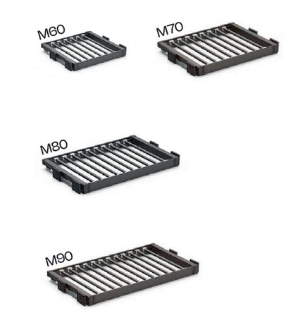 Housuteline ulosvedettävä M60, väri antrasiitti leveyteen 564mm-600mm