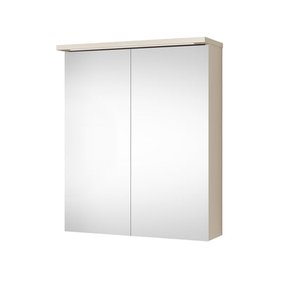 Peilikaappi Kiba Look 60 led-valolipalla, pistorasialla. Väri Beige Sahara