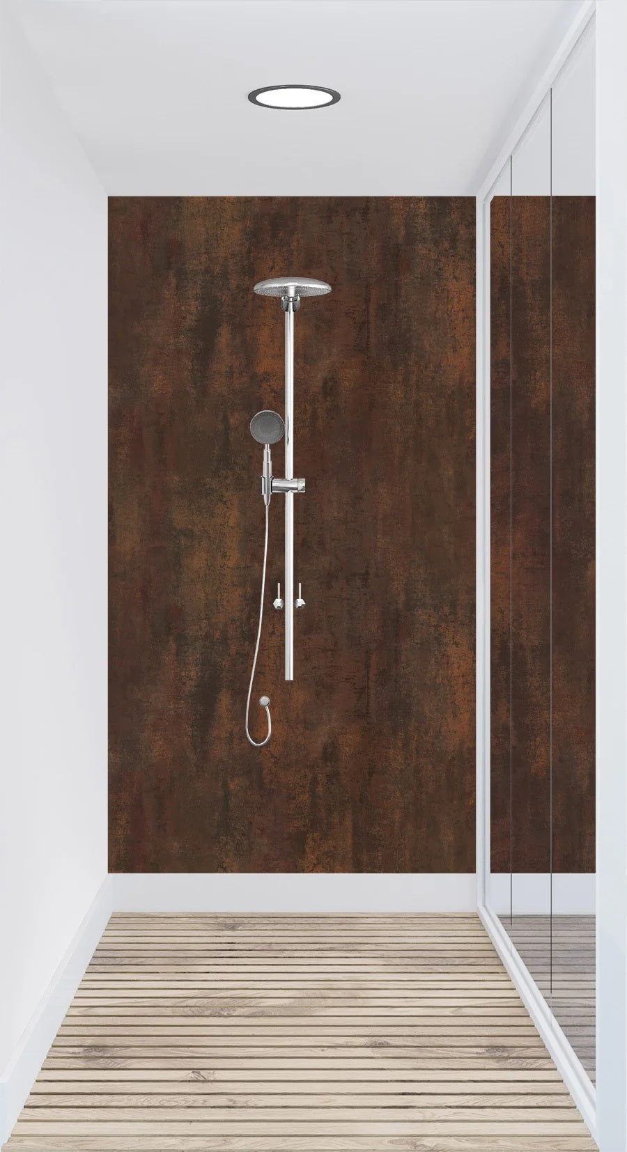 Vipanel - kosteantilan seinälevy  Metal Oxide matta 1500 x 2550mm x 3mm. Hinta 80,78 € / m2