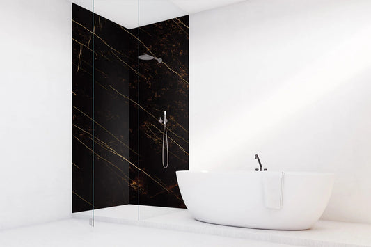 Vipanel - kosteantilan seinälevy kiiltävä Midnight Glow 1500 x 2550mm x 3mm. Hinta 106,41 €/ m2