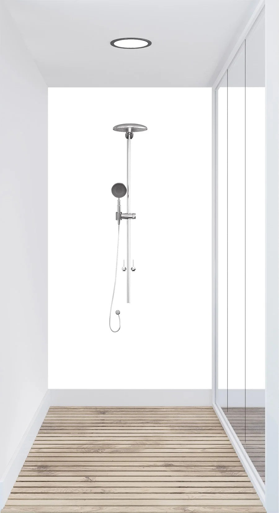 Vipanel - kosteantilan seinälevy Plain valkoinen matta 1500 x 2550mm x 3mm. Hinta 69,80 € / m2