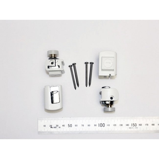 Macro-suihkukaapin varaosa. Pyörästö liukuseinä 2 D (R10VN2D), valkoinen, 4 kpl
