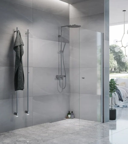 Suihkuseinä kääntyvä Macro Design Spirit kirkaslasi/matta-alumiini profiilit lev. 67cm