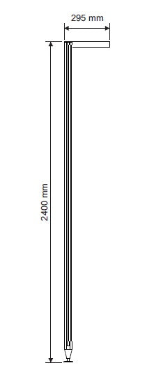 Inaria Stili-säilytysjärjestelmä musta/tummatammi 70cm  tanko+ laatikosto, lasihylly+ kenkähylly