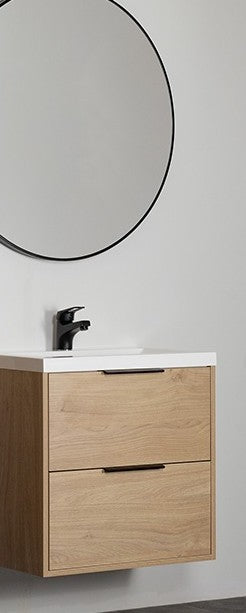 Allaslaatikosto PUR, lev. 800mm, Tammilaminaatti, mustat listavetimet. Vedenkestävä